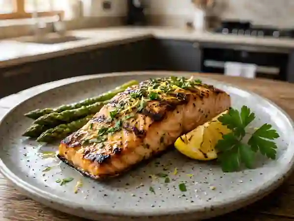 Saumon au barbecue fondant et citronné - Photo de présentation