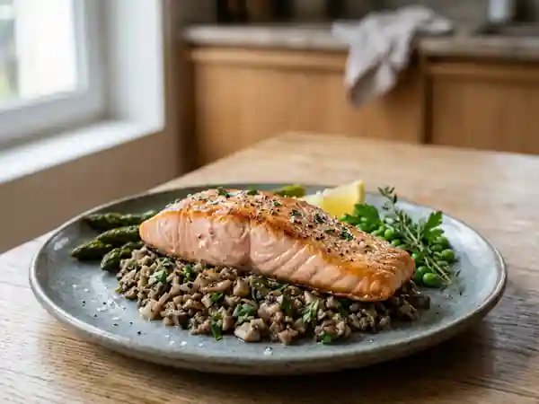 Saumon en Croûte de Duxelles aux Herbes Fraîches - Photo de présentation
