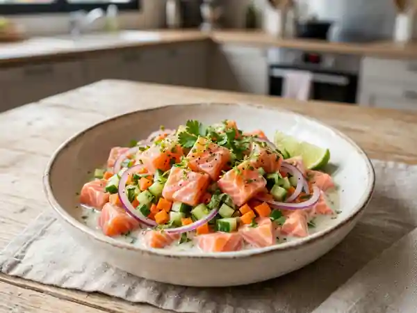 Saumon ou Thon Cru à la Tahitienne : Recette Fraîche et Authentique - Photo de présentation