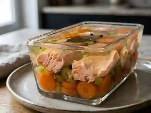Saumon poché en gelée de citron - Photo de présentation