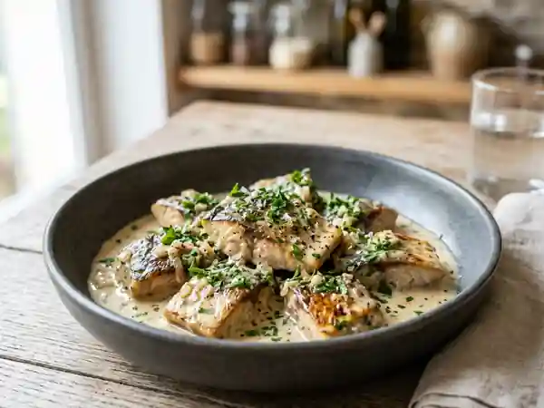 Maquereaux sautés à la vodka et crème onctueuse - Photo de présentation
