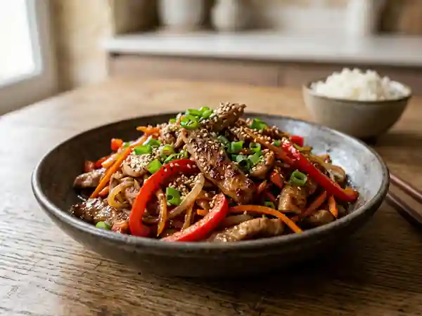 Sauté de Porc Caramélisé au Gingembre - Photo de présentation