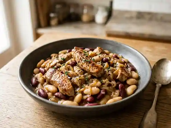 Sauté de porc fondant aux deux cocos et thym - Photo de présentation