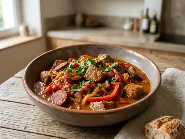 Sauté de veau fondant au chorizo relevé - Photo de présentation