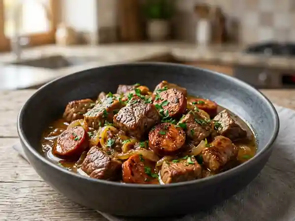 Sauté de veau au chorizo savoureux et facile - Photo de présentation