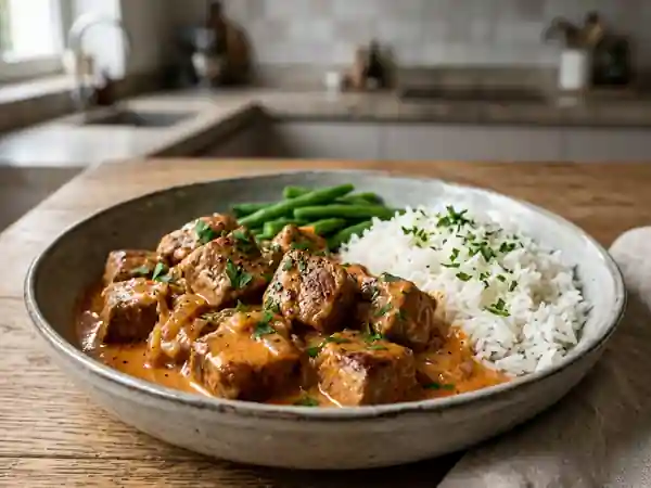Sauté de veau au paprika fondant et savoureux - Photo de présentation