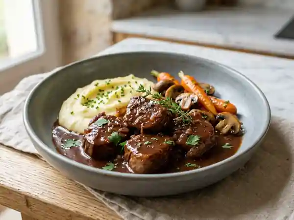 Sauté de veau fondant au porto - Photo de présentation