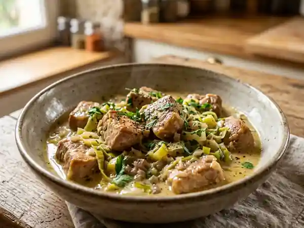 Sauté de veau fondant aux poireaux - Photo de présentation