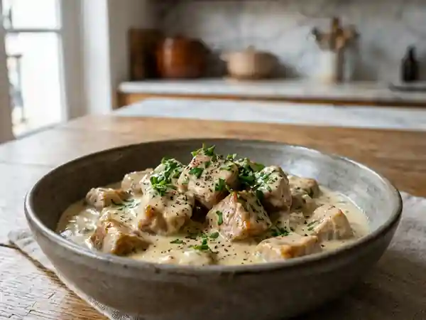 Sauté de veau crémeux au gorgonzola fondant - Photo de présentation