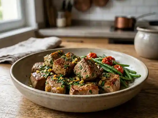 Sauté de veau tendre en persillade - Photo de présentation