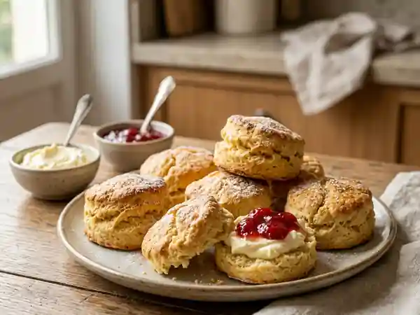 Scones anglais moelleux et faciles à préparer - Photo de présentation