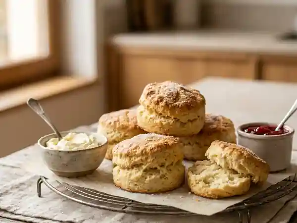 Scones anglais au beurre et cœur moelleux - Photo de présentation