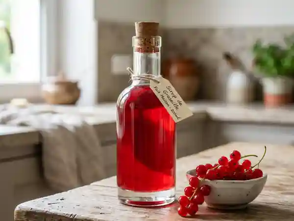 Sirop de groseille maison : recette facile et rapide - Photo de présentation