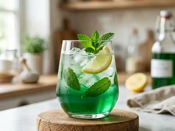 Sirop de menthe glaciale et citron - Photo de présentation