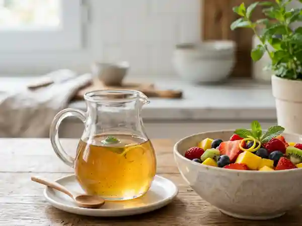 Sirop Infusé Vanille, Citron et Menthe - Photo de présentation