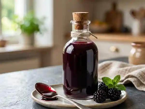 Sirop de mûre pourpre et acidulé - Photo de présentation