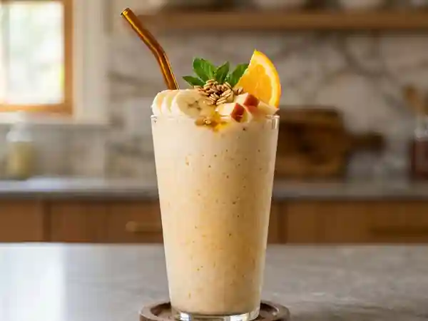 Smoothie express aux fruits frais et gourmandise - Photo de présentation