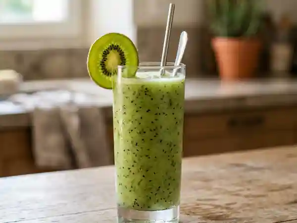 Smoothie Frais au Kiwi : Recette Facile et Rafraîchissante - Photo de présentation