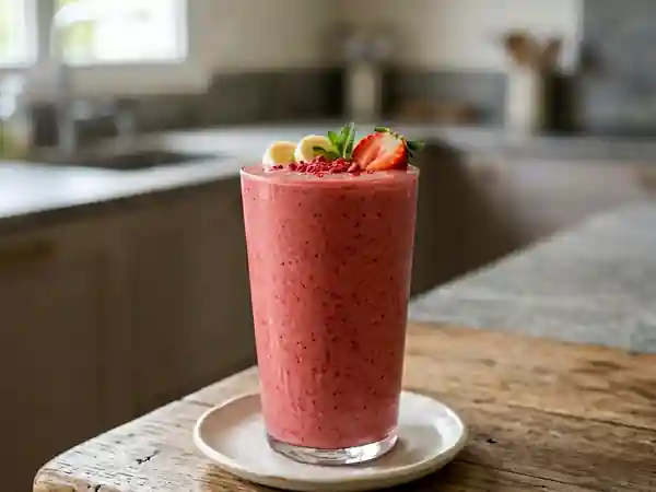 Smoothie fruité énergisant à l'américaine - Photo de présentation