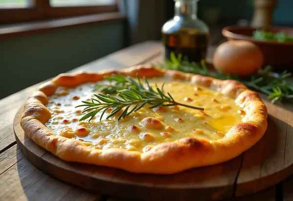 Socca niçoise traditionnelle : galette de pois chiches croustillante