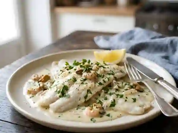 Soles à la Dieppoise Crémées et Citronnées - Photo de présentation