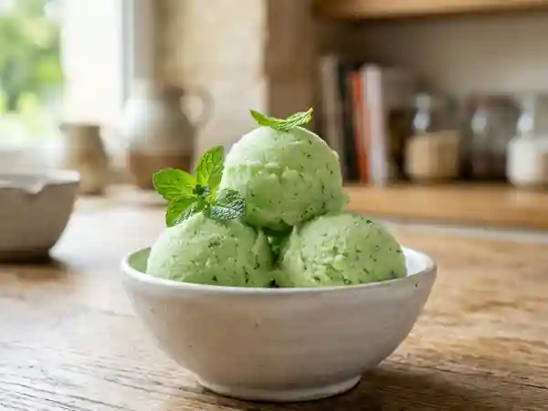 Sorbet à la menthe fraîche maison : recette facile et rafraîchissante - Photo de présentation
