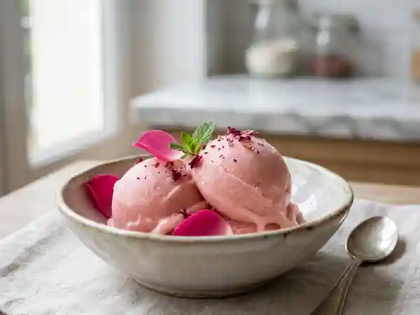 Sorbet Givré à la Rose - Photo de présentation