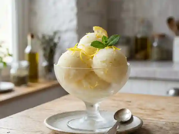 Sorbet au citron maison rafraîchissant et facile - Photo de présentation
