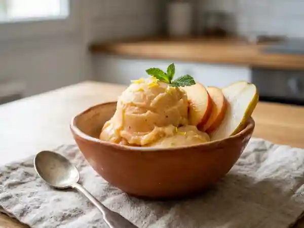 Sorbet Velouté Pêche ou Poire - Photo de présentation
