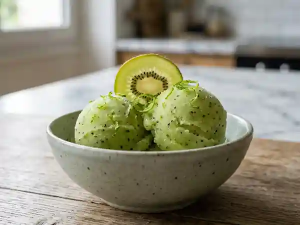Sorbet Kiwi et Citron Vert Intensément Frais - Photo de présentation