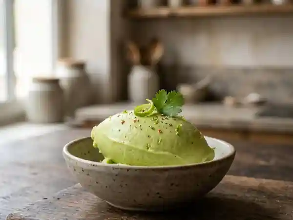 Sorbet Avocat Onctueux et Pimenté - Photo de présentation