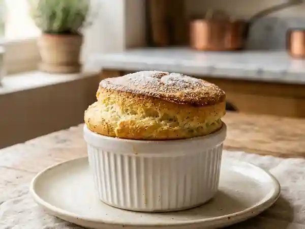 Soufflé à la vanille léger et aérien - Photo de présentation