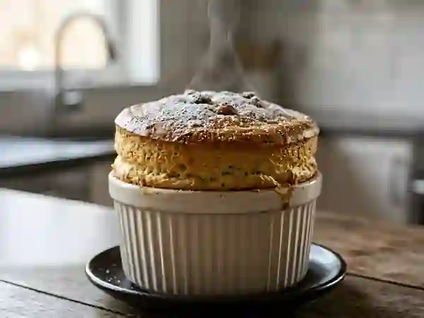 Soufflé aérien aux marrons fondants - Photo de présentation