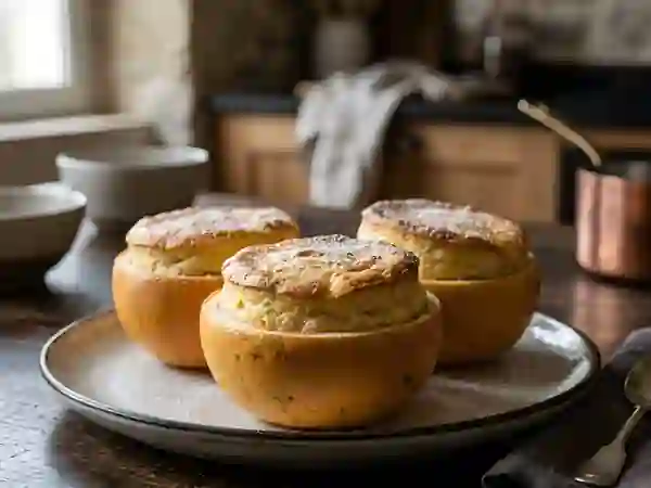 Soufflé aérien en coque de pamplemousse - Photo de présentation