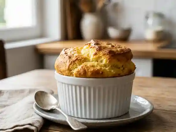 Soufflé aérien au Comté et crème - Photo de présentation