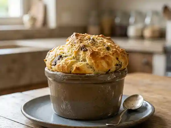 Soufflé aux Champignons Aérien et Fondant - Photo de présentation