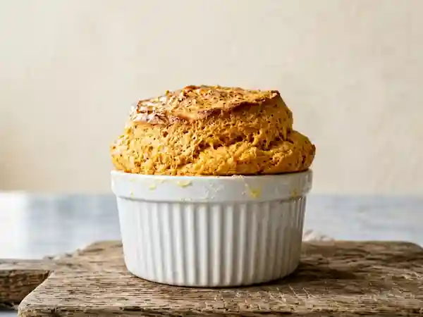 Soufflé de carottes aérien et fondant - Photo de présentation