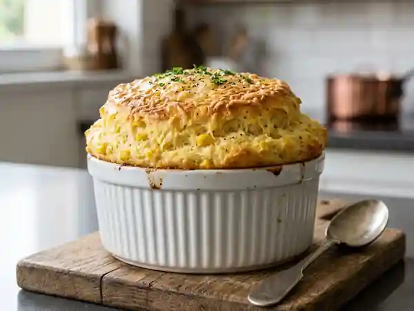 Soufflé au Maïs Fondant et Muscade - Photo de présentation