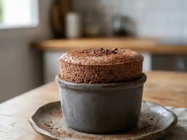 Soufflé glacé au cacao intense et onctueux - Photo de présentation