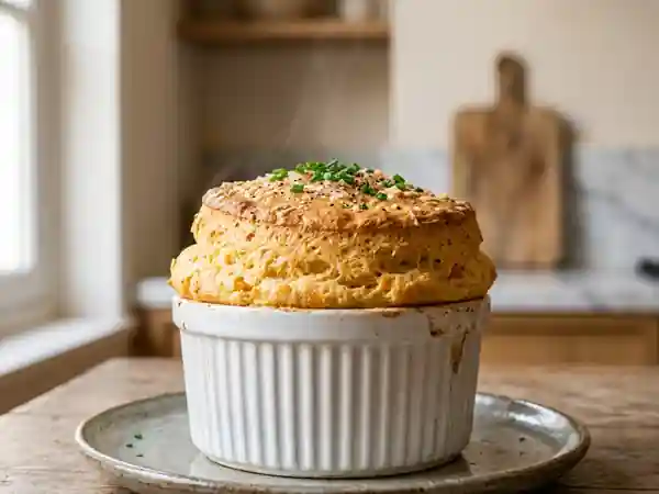 Soufflé léger au pâtisson : recette facile et gourmande - Photo de présentation