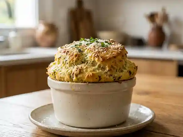 Soufflé léger au thon et pesto maison - Photo de présentation