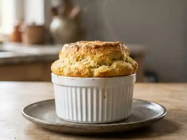 Soufflé aux foies de volaille aérien - Photo de présentation