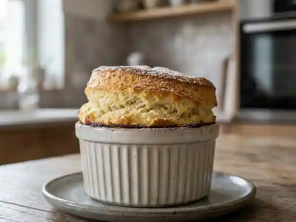 Soufflé léger et moelleux à la banane : recette facile et gourmande - Photo de présentation