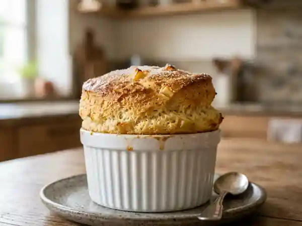 Soufflé Nuage aux Pommes Vanillées - Photo de présentation