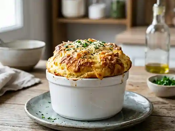 Soufflé aérien Emmental et Camembert - Photo de présentation