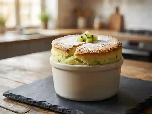 Soufflé nuage au kiwi acidulé - Photo de présentation