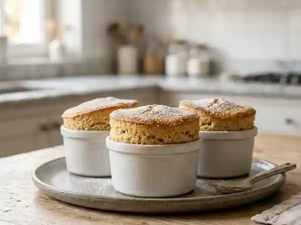 Soufflés aux marrons aériens et vanillés - Photo de présentation