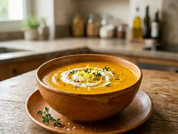 Velouté de potiron acidulé et soyeux - Photo de présentation