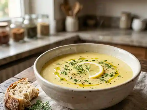 Velouté Citronné à la Grecque - Photo de présentation