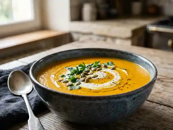 Velouté de potiron onctueux et crémeux - Photo de présentation